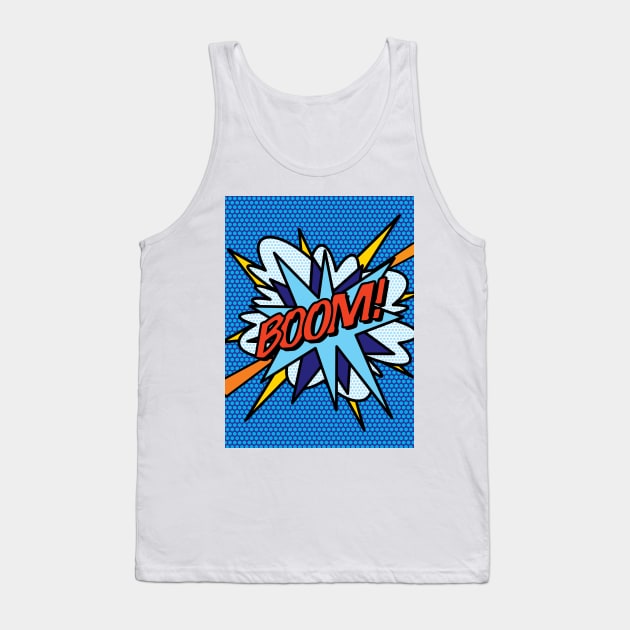 Comic Book Pop Art BOOM Tank Top by Thisisnotme